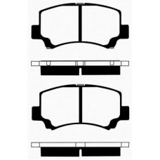 J PA-813AF JAPANPARTS Комплект тормозных колодок, дисковый тормоз