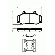 2176.20 ROADHOUSE Комплект тормозных колодок, дисковый тормоз