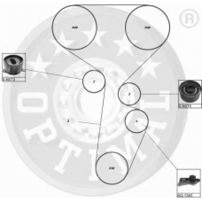 SK-1231 OPTIMAL Комплект ремня грм