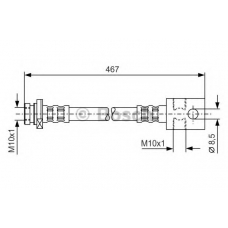 1 987 476 903 BOSCH Тормозной шланг