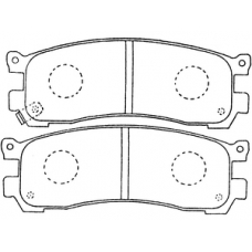 PN-5290 JNBK Колодки тормозные