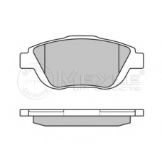 025 248 8318 MEYLE Комплект тормозных колодок, дисковый тормоз