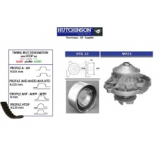 KH 146WP23 HUTCHINSON Водяной насос + комплект зубчатого ремня