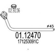 01.12470 MTS Труба выхлопного газа