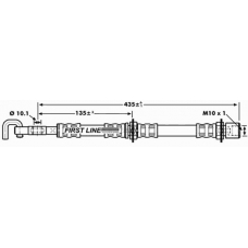 FBH7253 FIRST LINE Тормозной шланг