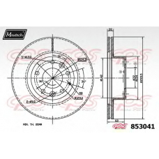 853041.0000 MAXTECH Тормозной диск