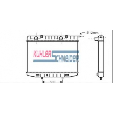 0607601 KUHLER SCHNEIDER Радиатор, охлаждение двигател