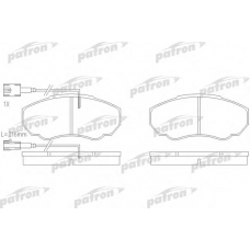 PBP1478 PATRON Комплект тормозных колодок, дисковый тормоз