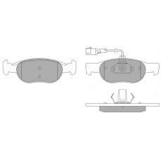 FBP-0969 FREMAX Комплект тормозных колодок, дисковый тормоз