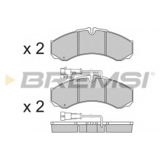 BP3361 BREMSI Комплект тормозных колодок, дисковый тормоз