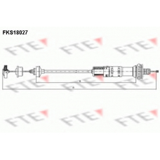 FKS18027 FTE Трос, управление сцеплением