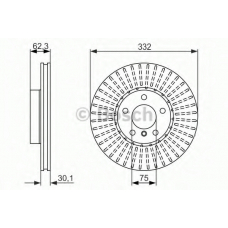 0 986 479 624 BOSCH Тормозной диск