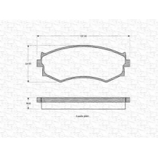 363702160905 MAGNETI MARELLI Комплект тормозных колодок, дисковый тормоз