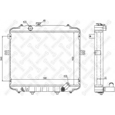 10-26607-SX STELLOX Радиатор, охлаждение двигателя