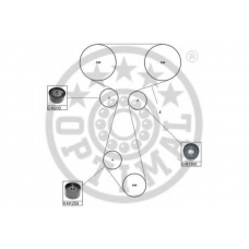 SK-1631 OPTIMAL Комплект ремня грм