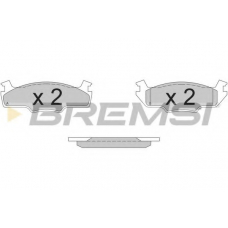 BP2162 BREMSI Комплект тормозных колодок, дисковый тормоз