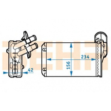 9101382 BEHR Heater core