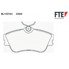 BL1327A4 FTE Комплект тормозных колодок, дисковый тормоз