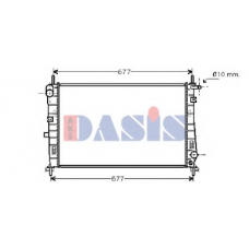 090920N AKS DASIS Радиатор, охлаждение двигателя