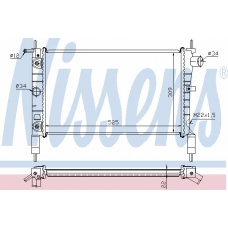 632831 NISSENS Радиатор, охлаждение двигателя