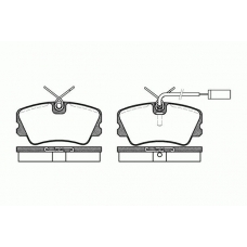 0259.12 REMSA Комплект тормозных колодок, дисковый тормоз