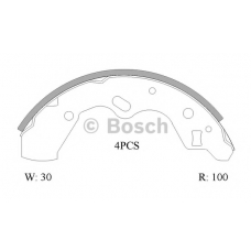 0 986 AB0 164 BOSCH Комплект тормозных колодок