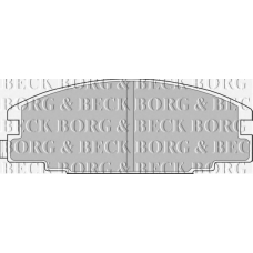 BBP1476 BORG & BECK Комплект тормозных колодок, дисковый тормоз