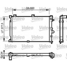 731170 VALEO Радиатор, охлаждение двигателя