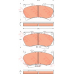 GDB7724 TRW Комплект тормозных колодок, дисковый тормоз