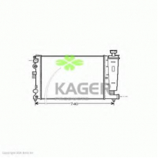 31-0163 KAGER Радиатор, охлаждение двигателя