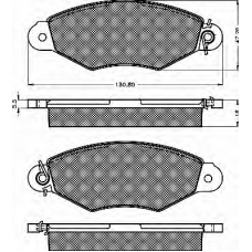 10430 BSF Комплект тормозных колодок, дисковый тормоз
