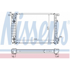 60798A NISSENS Радиатор, охлаждение двигателя