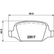 8DB 355 009-361 HELLA Комплект тормозных колодок, дисковый тормоз