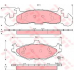 GDB4003 TRW Комплект тормозных колодок, дисковый тормоз