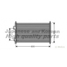 H559-30 ASHUKI Конденсатор, кондиционер