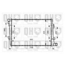 QER2542 QUINTON HAZELL Радиатор, охлаждение двигателя