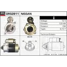 DRS2911 DELCO REMY Стартер
