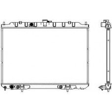 3341-1034 SAKURA  Automotive Радиатор, охлаждение двигателя