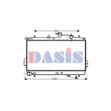 560017N AKS DASIS Радиатор, охлаждение двигателя