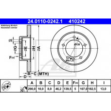 24.0110-0242.1 ATE Тормозной диск