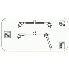 JP233 JANMOR Комплект проводов зажигания