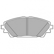 LP2701 DELPHI Комплект тормозных колодок, дисковый тормоз