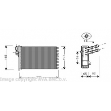 VW6173 Prasco Теплообменник, отопление салона