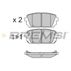 BP3359 BREMSI Комплект тормозных колодок, дисковый тормоз