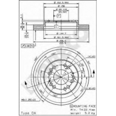 BS 8158 BRECO Тормозной диск