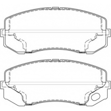 FD7486V NECTO Комплект тормозных колодок, дисковый тормоз