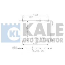 300100 KALE OTO RADYATOR Конденсатор, кондиционер