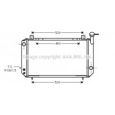 DNA2047 AVA Радиатор, охлаждение двигателя