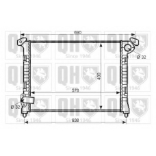 QER2431 QUINTON HAZELL Радиатор, охлаждение двигателя