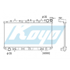 PA020311 KOYO P-tank corrugate-fin ass'y